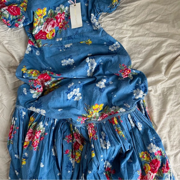 LoveShackFancy NWT Salma Dress in Marine Blue - Picture 3 of 7